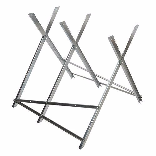 Saw horse log holder - log, heavy