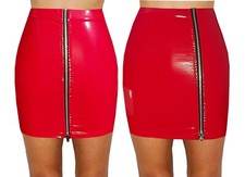 NEW WOMEN MIX LENGTH RED SHINY