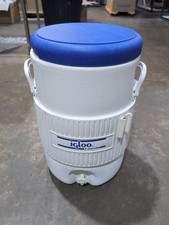 Igloo 5 Gallon/18.9Litre Drinks Cooler White With Blue Lid