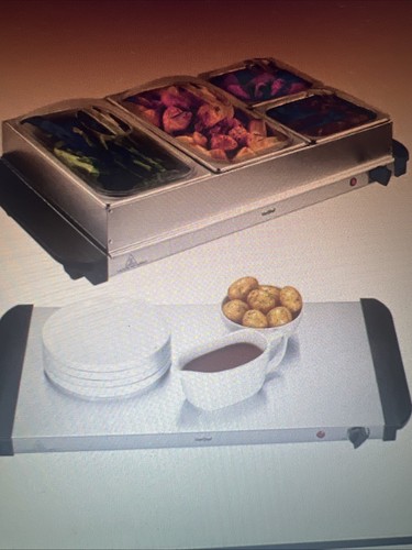 Buffet food server with - 2-in-1,