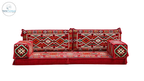 Three seater majlis floor sofa - three,