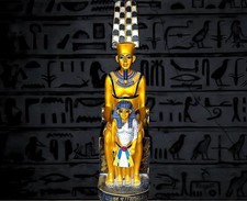 Egyptian God Amun-Ra handmade statue , Great God of Power figurine Made In Egyp