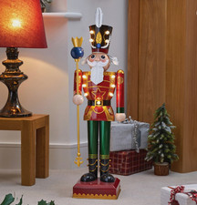 Light Up Traditional Nutcracker Figure LED Christmas Standing Big Festive Decor