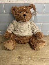 Fraser Bear 2004 Brown Bear with Cream Knitted Jumper 35cm Sitting With Tags