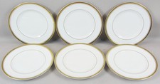 6 x Royal Worcester Viceroy Gold Side Bread Plates  6"  (16cm) Bone China