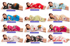 Satin Japanese Kimono Dressing