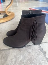 ECCO Fringe Boots Chocolate