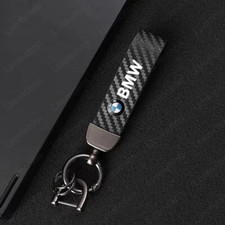 BMW Keychain Leather Metal Key Ring 