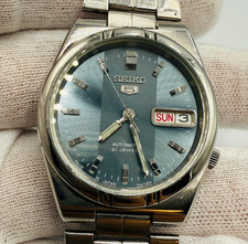 Seiko 5 Automatic 21 Jewels day-date  dial working condition