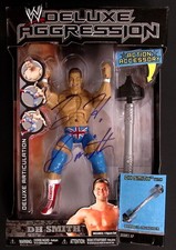 DH David Hart Smith Signed Jakks WWE Deluxe Aggression Action Figure PSA/DNA COA