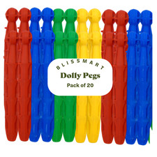 Strong Plastic Dolly Pegs