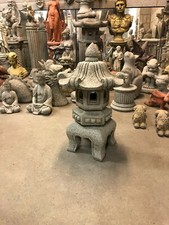 Chinese Pagoda Lantern Garden ornament concrete statue sculpture, Ancient Asia S