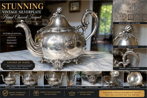 Vintage hand chased - vintage,
