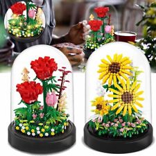 Flower Bouquet Plants Building Blocks Mini Bricks Artificial Creative Decoration