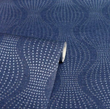 Navy Blue Dot Wallpaper