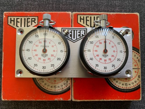 Vintage boxed heuer stopwatch - vintage,