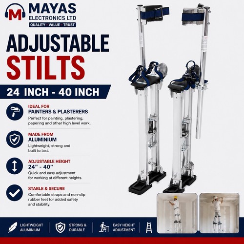 Adjustable plastering stilts - plastering,