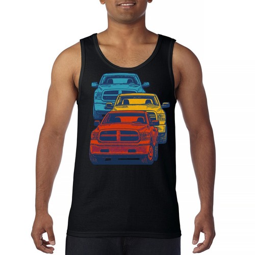 American pickup truck - truck, stack