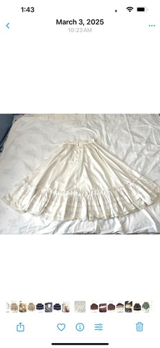Vintage gunne sax white skirt - gunne,