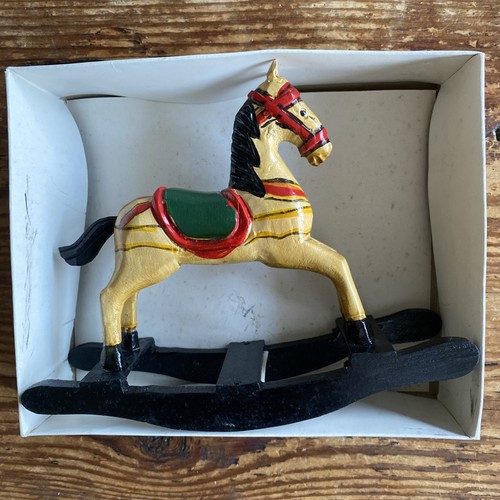 Wooden small rocking horse - wooden,