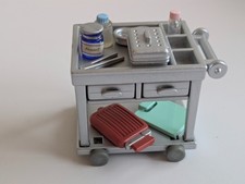 Sylvanian Families Hospital Medical Spares Trolley and accessories