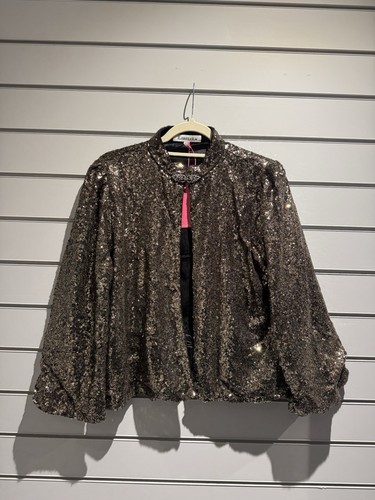Libélula black gold sequin - gold,