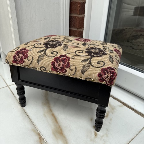Vintage footstool with storage