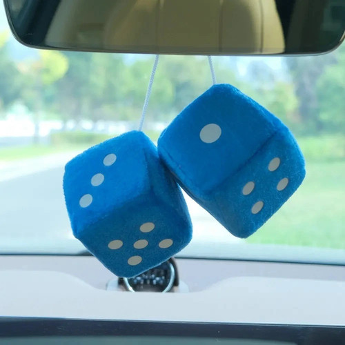 Car colorful soft spotty furry - colorful,