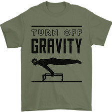 Pommel Horse Gymnastics Turn Off Gravity Gymnast Mens T-Shirt 100% Cotton