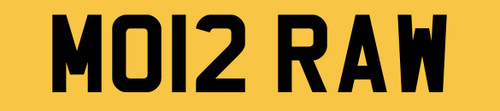 Moira number plate - number,