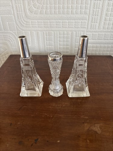 Antique silver topped glass - topped,