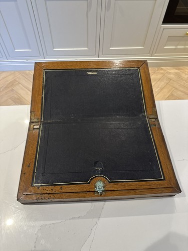 Antique irish oak writing - irish,