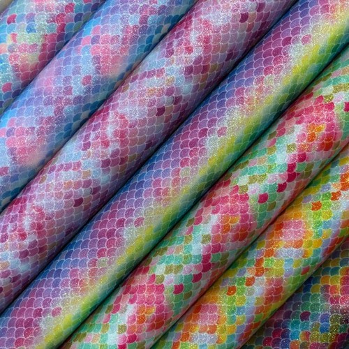 Mermaid fine glitter - mermaid, fabric
