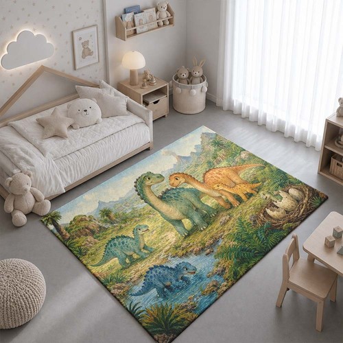 Cartoon dino family kids - cartoon,