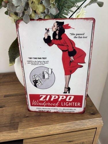 Zippo lighter advertising sign - zippo,