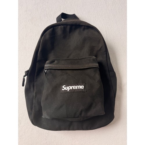 Supreme canvas backpack black - supreme,