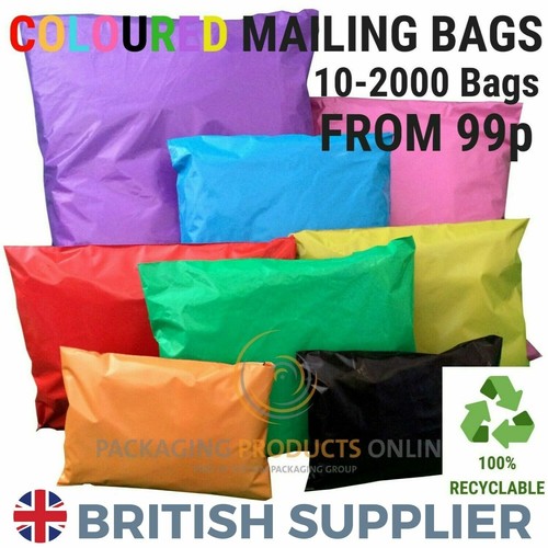 Coloured mailing bags strong - mailing,