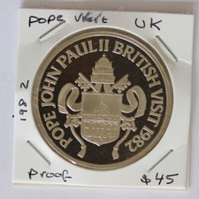 UK 1982 Medal British Visit