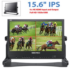 15.6 inch Live Streaming Quad View Broadcast Director Monitor 4 HDMI ATEM156