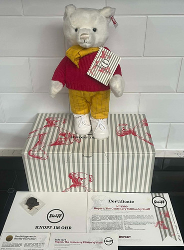 Steiff rupert bear centenary - bear,