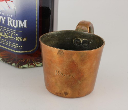 Vintage copper one and - copper, half
