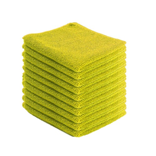 Microfibre cloths yellow - cloths,