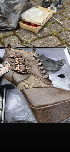 Hades steampunk ankle boots - steampunk,