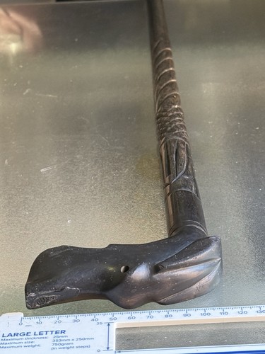 Antique hand carved ebony - hand-carved,