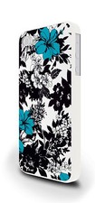 Blue Black Floral FLower
