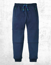 Boy's Mini Boden Joggers Full Length Warrior Knee Pad Cotton Pockets Navy Blue