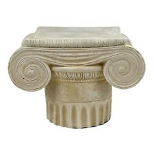 Ionic Order Capital Base Column Greek Roman Hard Plaster Small Sculpture