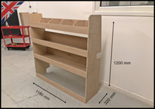 FORD TRANSIT CUSTOM VAN RACKING - STORAGE - SHELVING FOR LWB L2 ***