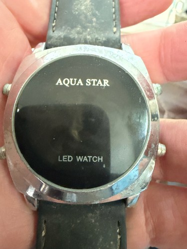 Vintage aqua star led digital - star,