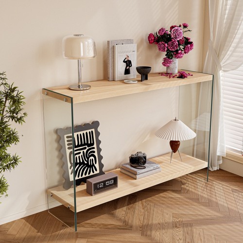 Glass console table modern - console,